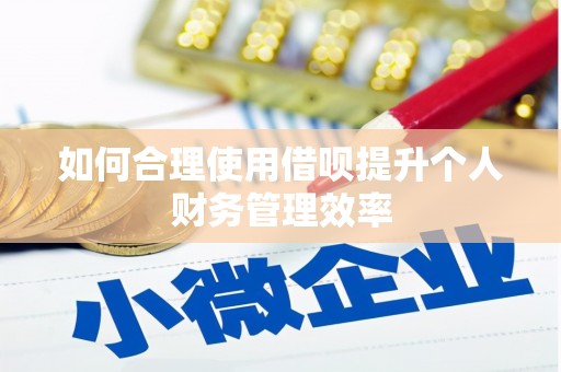 浑源如何合理使用借呗提升个人财务管理效率