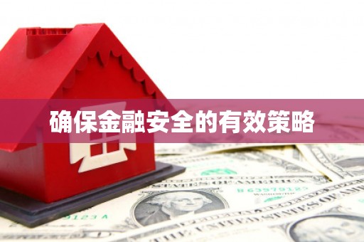巨野确保金融安全的有效策略